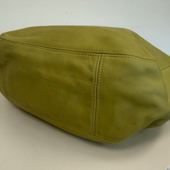 vintage coach bag #4161 green color leather bag - Picture 8 of 11